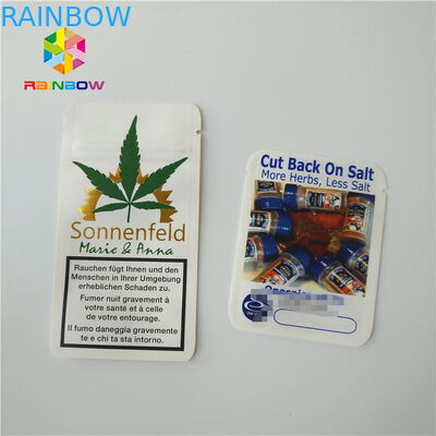 क्राफ्ट पेपर खरपतवार बैग 1/4 ग्राम पाउडर के लिए पन्नी पाउच पैकेजिंग ज़िपलॉक एल्यूमीनियम पन्नी