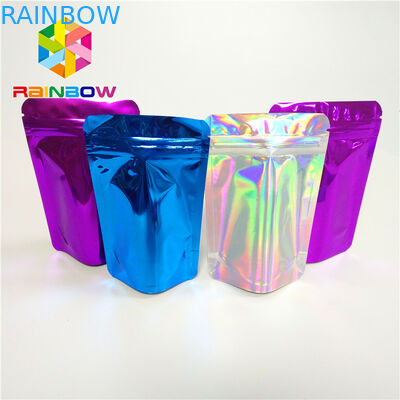प्रसाधन सामग्री बाल एक्सटेंशन प्लास्टिक पाउच पैकेजिंग पुन: प्रयोज्य Mylar Ziplock बैग