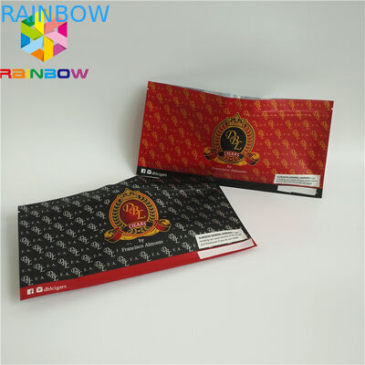 Resealable ज़िपलॉक प्लास्टिक पाउच पैकेजिंग क्लियर होलोग्राफिक फ्रॉस्टेड सिगार खाद्य भंडारण