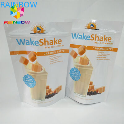 खाद्य ग्रेड प्लास्टिक पाउच पैकेजिंग, एल्यूमीनियम पन्नी बैग ऊपर ज़िप ज़िप टिकाऊ खड़े हो जाओ