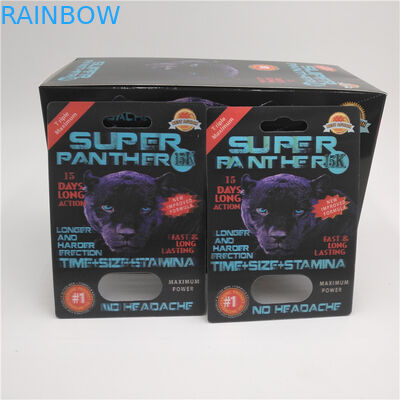 पुरुष संवर्धन गोलियां के लिए स्लाइड ब्लिस्टर कार्ड पैकेजिंग पीईटी सामग्री डालें