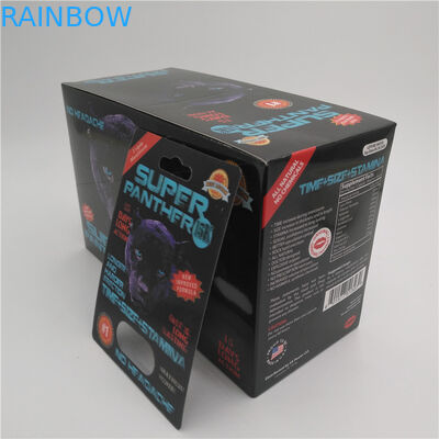 पुरुष संवर्धन गोलियां के लिए स्लाइड ब्लिस्टर कार्ड पैकेजिंग पीईटी सामग्री डालें