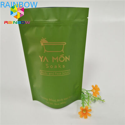 पन्नी लाइन में खड़ा प्लास्टिक जिपर थैली स्नान नमक त्वचा की देखभाल पैकेजिंग Gravure मुद्रण