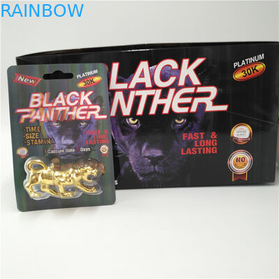 टिकाऊ ब्लिस्टर कार्ड पैकेजिंग मांबा / मैग्नम 25k / स्टिफ रॉक्स राइनो 69 पिल कैप्सूल डिस्प्ले बॉक्स