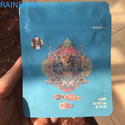 नए गर्म बेचने कुकीज़ बैग होलोग्राफिक कुकीज़ के साथ खरपतवार पैकेजिंग के लिए गंध सबूत Mylar बैग स्टिकर