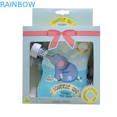 पशु आकृति तरल टोंटी थैली पैकेजिंग निचोड़ पुन: प्रयोज्य डबल ज़िपलॉक