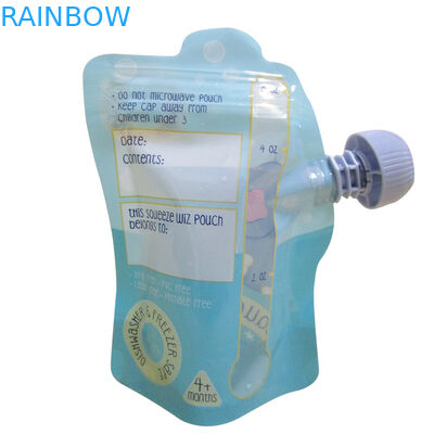 पशु आकृति तरल टोंटी थैली पैकेजिंग निचोड़ पुन: प्रयोज्य डबल ज़िपलॉक