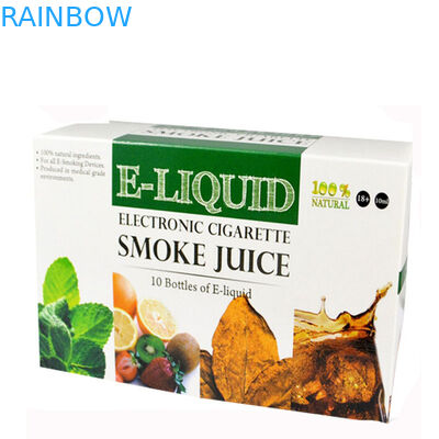 फोल्डेबल पेपर बॉक्स पैकेजिंग 10 मिली 15 मिली 30 मिली सीबीडी ऑयल ई लिक्विड बोतल स्टीकर