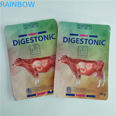 नाइजीरिया अनुकूलित मुद्रण खाद्य पैकेजिंग बैग 100 ग्राम 150 ग्राम मसाले पेडिग्री पैक