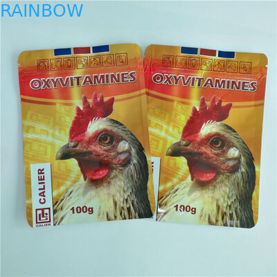 नाइजीरिया अनुकूलित मुद्रण खाद्य पैकेजिंग बैग 100 ग्राम 150 ग्राम मसाले पेडिग्री पैक