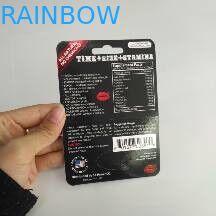 पुरुष यौन संवर्धन के लिए पुन: प्रयोज्य ब्लिस्टर कार्ड पैकेजिंग राइनो पेपर डिस्प्ले बॉक्स