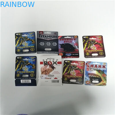 Poseidon सेक्स गोली ब्लिस्टर कार्ड पैकेजिंग कड़ी रॉक्स सेक्स बढ़ाने पैक पुनर्नवीनीकरण कागज