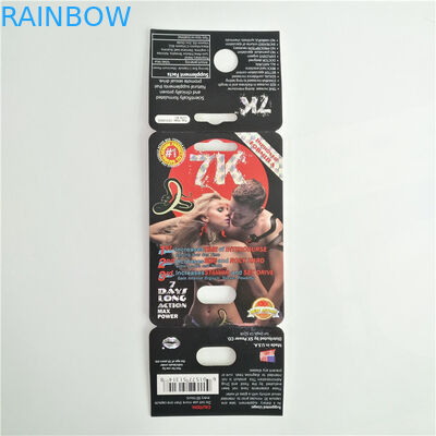 प्रदर्शन बॉक्स के साथ 7K पैंथर यौन गोली पैकेजिंग महिला संवर्धन कार्ड कस्टम लोगो