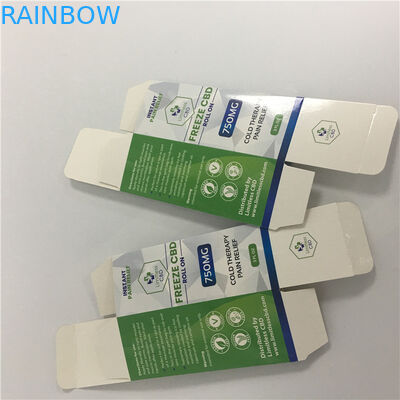 कस्टम CMYK मुद्रित लोगो सफेद पेपरबोर्ड CBD Vape पैकेजिंग बॉक्स