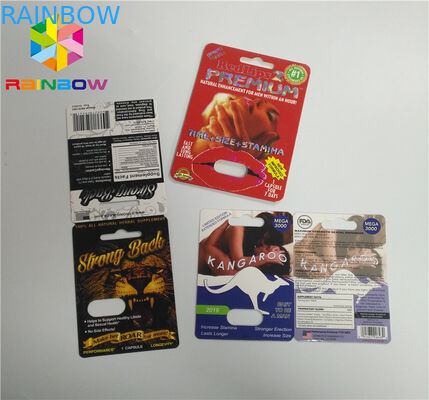 यूवी मुद्रण ब्लिस्टर कार्ड पैकेजिंग CBD तेल की बोतल कागज ब्लिस्टर कार्ड / इलेक्ट्रॉनिक Vape कारतूस