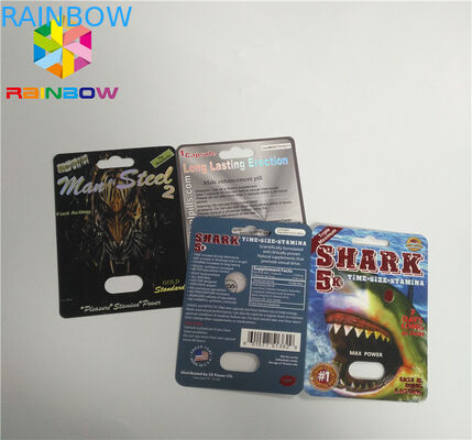 यूवी मुद्रण ब्लिस्टर कार्ड पैकेजिंग CBD तेल की बोतल कागज ब्लिस्टर कार्ड / इलेक्ट्रॉनिक Vape कारतूस