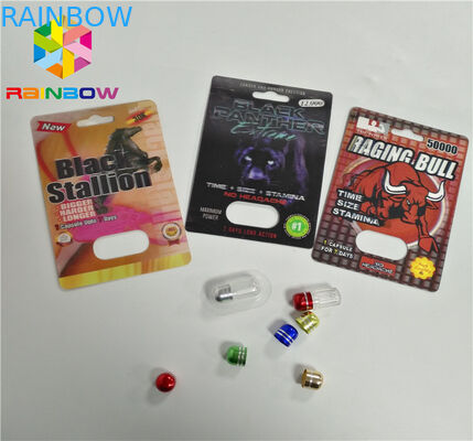 यूवी मुद्रण ब्लिस्टर कार्ड पैकेजिंग CBD तेल की बोतल कागज ब्लिस्टर कार्ड / इलेक्ट्रॉनिक Vape कारतूस