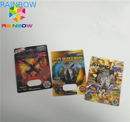 राइनो 69 के लिए कैप्सूल पीपी 3 डी प्रिंटिंग प्लास्टिक कार्ड सिंगल / डबल पिल होल