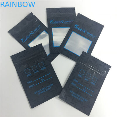 Resealable कुकीज़ थ्री साइड सील पाउच Mylar Ziplock बैग रोटोग्राव्र प्रिंटिंग