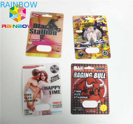 कैप्सूल कंटेनर ब्लिस्टर कार्ड पैकेजिंग सेक्स पिलर पावर टिलर 69 7 3 डी 6000