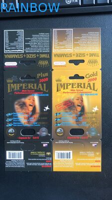 प्रीमियर ज़ेन / राइनो 13 पिल्स पेपर बॉक्स पैकेजिंग मेल एनहांसर कैप्सूल पैकिंग