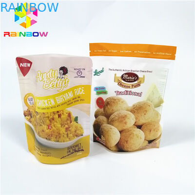 जमे हुए खाद्य प्लास्टिक पाउच पैकेजिंग नायलॉन वैक्यूम रिटॉर्ट स्टोरेज के लिए खड़े हैं