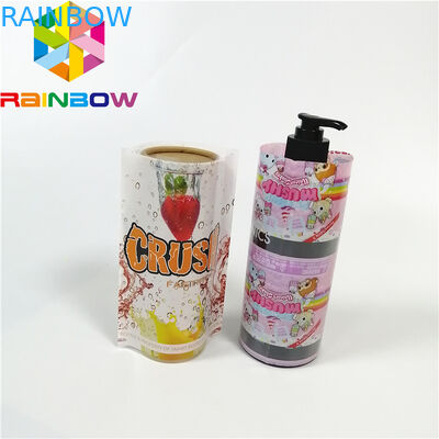 कस्टम मुद्रण हटना आस्तीन लेबल प्लास्टिक पीईटी / पीवीसी सामग्री चमकदार फाड़ना सतह