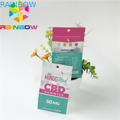 एल्यूमीनियम पन्नी प्लास्टिक पाउच पैकेजिंग गंध सबूत जिपर शीर्ष CBD हर्बल धूप पैक