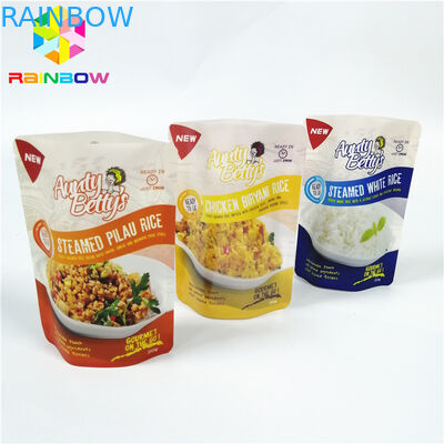 अनुकूलित प्लास्टिक स्टैंड अप थैली, एल्यूमीनियम पन्नी थैली लोगो गर्मी प्रतिरोधी