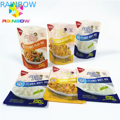 उच्च अस्थायी वैक्यूम स्टोरेज बैग पारदर्शी चूरा चावल पैकेजिंग के लिए पारदर्शी थैली थैली