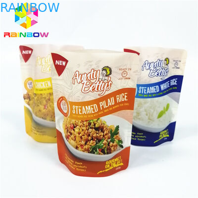 फ्लेक्सिबल कुकिंग बैग स्टैंड अप पाउच पैकेजिंग वैक्यूम सीलर स्वनिर्धारित आकार