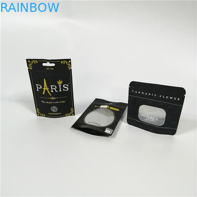 गंध प्रूफ हर्बल धूप पैकेजिंग मायलर पन्नी पाउच 1 / 4oz 1 / 2oz 1oz