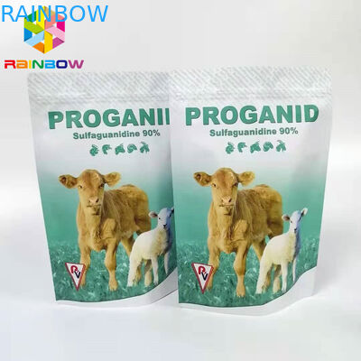 50 ग्राम 100 ग्राम जिप लॉक बैग 20% ऑक्सीटेट्रासाइक्लिन घुलनशील पाउडर पशु दवा पैकेजिंग