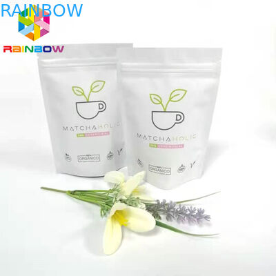 मॉर्निंग टी बैग्स पैकेजिंग, ग्लॉसी कस्टमाइज्ड स्टैंड अप पाउच एफडीए प्रमाणित