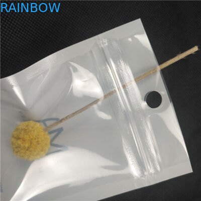 पारदर्शी सामने चमकदार चमकदार प्लास्टिक जिपर पाउच हार आभूषण आभूषण पैकिंग