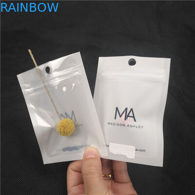 पारदर्शी सामने चमकदार चमकदार प्लास्टिक जिपर पाउच हार आभूषण आभूषण पैकिंग