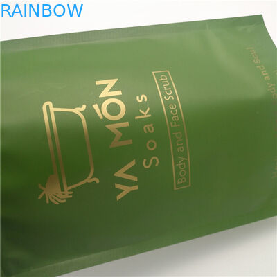 Doypack एल्यूमीनियम पन्नी ज़िपलॉक पैकेजिंग बैग स्टैंड अप 8oz 16 ऑउंस बॉडी स्क्रब सोख पैकिंग