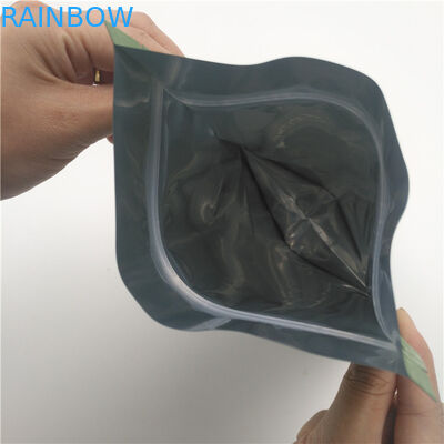 एल्यूमीनियम पन्नी नीचे कली बैग रिसाव सबूत लोगो मुद्रण Ziplock पैकेजिंग