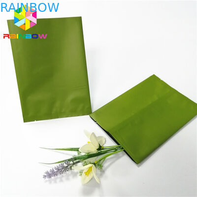 लाइट ग्रीन बैक सेंटर हीट सील बैग कस्टम लोगो पन्नी खाद्य पाउडर कैंडी पाउच