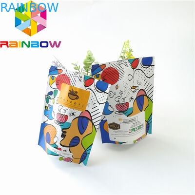 स्टैंड अप जिपलॉक प्लास्टिक पाउच पैकेजिंग, पुन: प्रयोज्य एल्यूमीनियम पन्नी कॉफी बैग