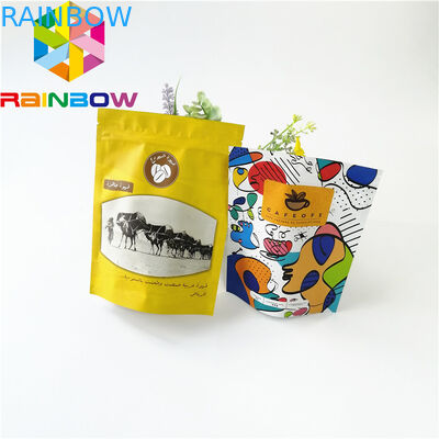 कस्टम मुद्रित एल्यूमीनियम पन्नी खाद्य पैकेजिंग बैग बीफ़ जर्की के लिए टुकड़े टुकड़े में ज़िप ताला