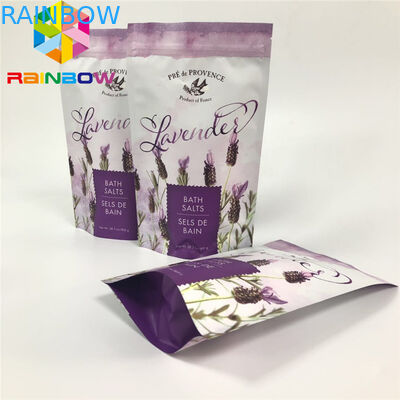 कम Moq डिजिटल प्रिंटेड स्टैंड अप पाउच जिपर बैग मेड क्राफ्ट फूड पैकेजिंग ड्रॉस्ट्रिंग