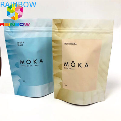 लाइटवेट प्लास्टिक पाउच पैकेजिंग, सीबीडी बॉडी स्क्रब के लिए फूड ग्रेड स्टैंड अप बैग