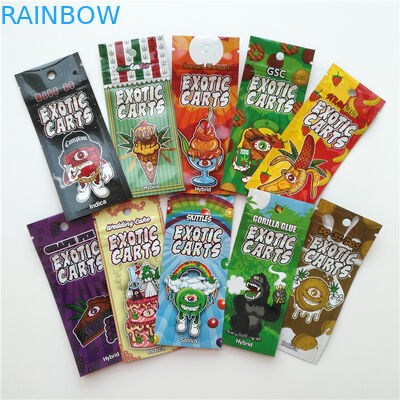 Vape कारतूस एल्यूमीनियम पन्नी पैकेजिंग बैग विदेशी गाड़ी थैली कस्टम लोगो