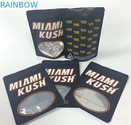 एडिबल्स हर्बल इनेंस बैग मेडिकल मारिजुआना पैकेज 4x6 इंच स्पष्ट खिड़की के साथ