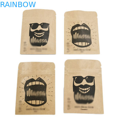 नट्स के लिए खाद्य पैकेजिंग स्टैंड जिपर पाउच पुनर्नवीनीकरण प्लास्टिक बैग ज़िपलॉक