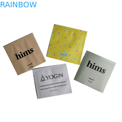 गर्मी सील एल्यूमीनियम पन्नी खाद्य पैकेजिंग बैग पाउडर के लिए छोटे प्लास्टिक नमूना पाउच