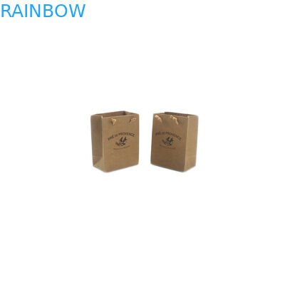 Doypack खड़े हो जाओ थैली छोटे हस्तनिर्मित क्राफ्ट पेपर बैग संभाल के साथ पुनर्नवीनीकरण