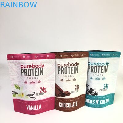 खाद्य पैकेजिंग के लिए बायोडिग्रेडेबल स्टैंड अप जिपर बैग कस्टम ग्रेव प्रिंटिंग