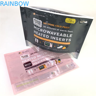 जिपर माइक्रोवेव बैग कस्टम प्रिंटिंग बायोडिग्रेडेबल 120-180 माइक मोटाई पर खड़े हो जाओ